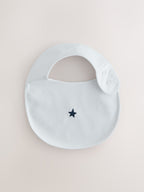 Navy Star Baby Bibs 5 Pack