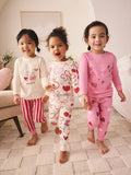 Pink/Red Snuggle Pyjamas 3 Pack (9mths-12yrs)