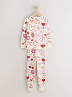 Pink/Red Snuggle Pyjamas 3 Pack (9mths-12yrs)