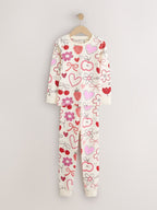 Pink/Red Snuggle Pyjamas 3 Pack (9mths-12yrs)
