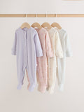 Lilac Purple Baby Sleepsuit 4 Pack (0mths-2yrs)