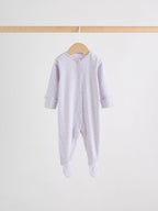 Lilac Purple Baby Sleepsuit 4 Pack (0mths-2yrs)