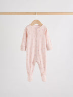 Lilac Purple Baby Sleepsuit 4 Pack (0mths-2yrs)