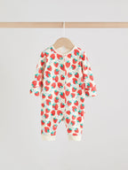 Blue Baby Strawberry Sleepsuit 3 Pack (0mths-3yrs)