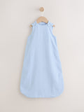 Blue Muslin 1 Tog Baby Sleep Bag