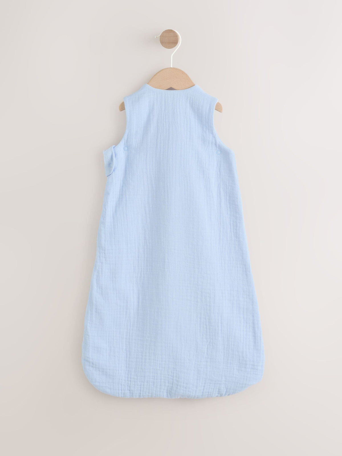 Blue Muslin 1 Tog Baby Sleep Bag
