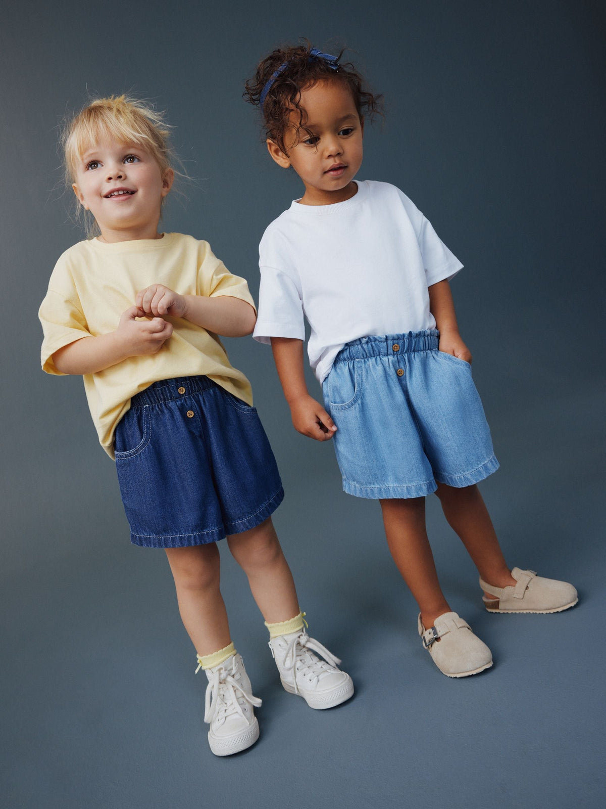 Blue Pull-On Denim Shorts 2 Pack (3mths-10yrs)