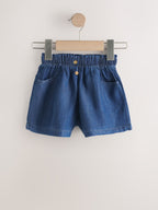 Blue Pull-On Denim Shorts 2 Pack (3mths-10yrs)