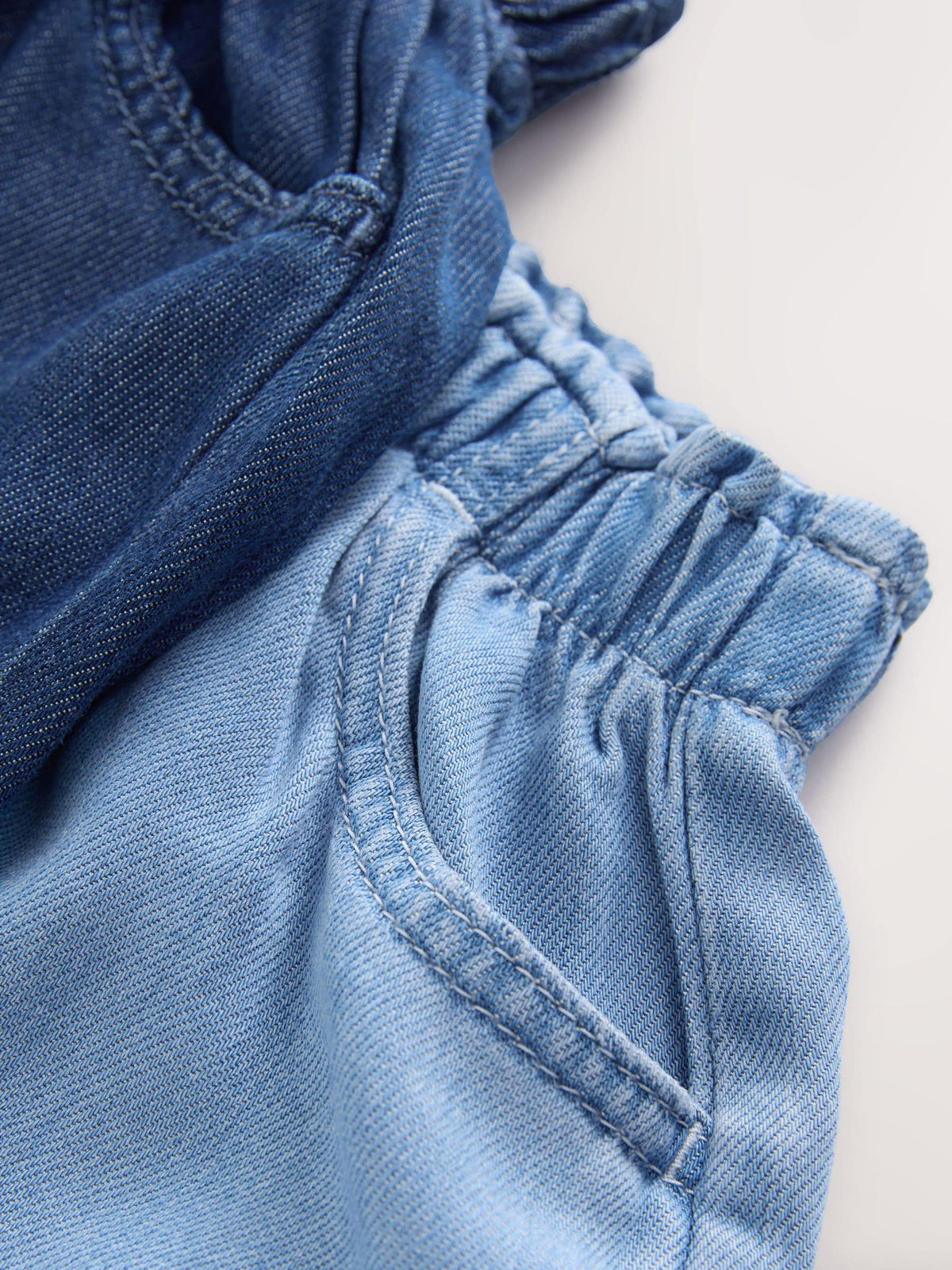 Blue Pull-On Denim Shorts 2 Pack (3mths-10yrs)