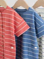 Stripe Jersey Baby Rompers 3 Pack