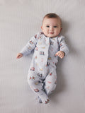 Blue Cath Kidston London Baby Sleepsuit