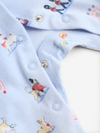 Blue Cath Kidston London Baby Sleepsuit
