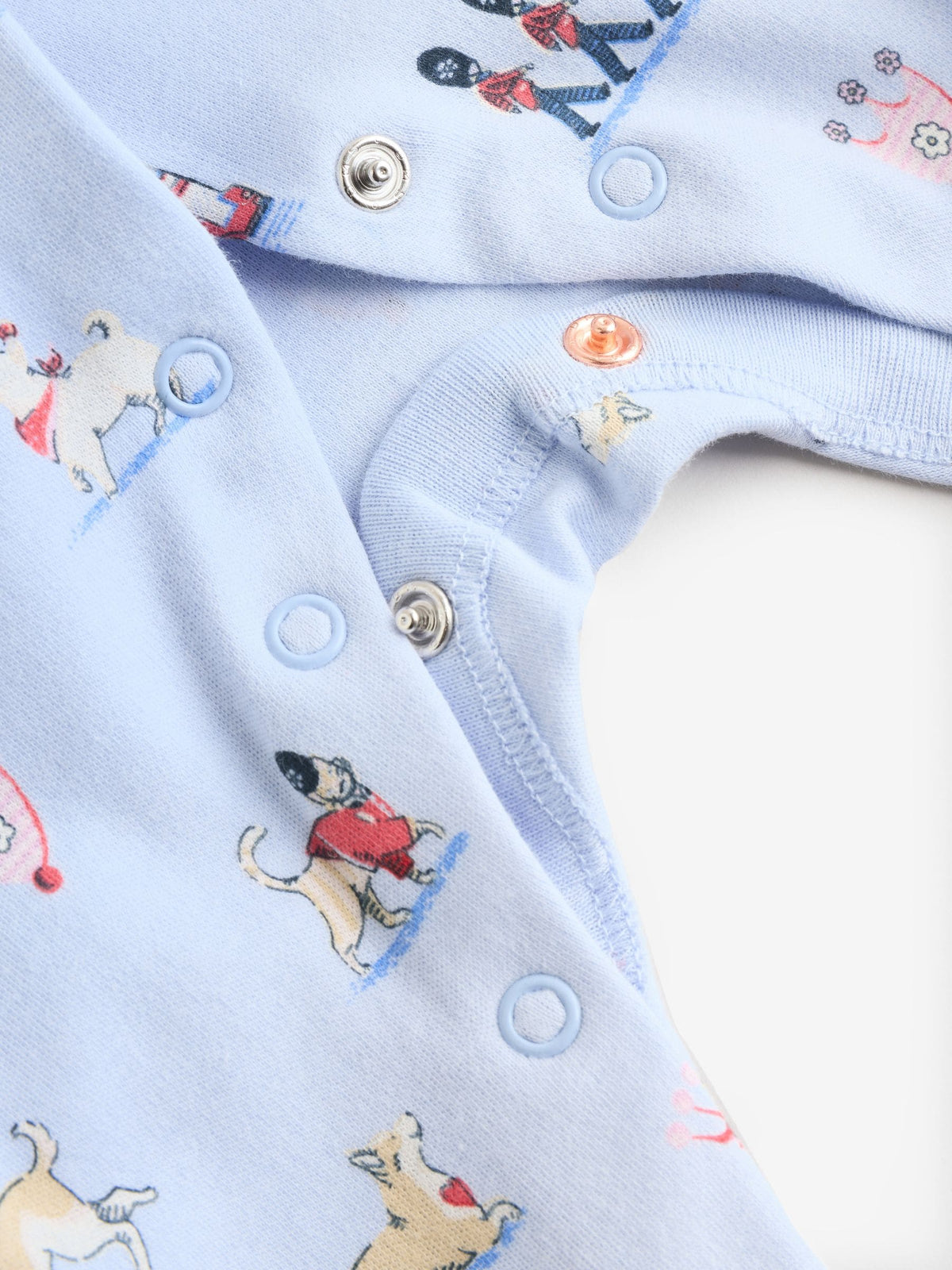 Blue Cath Kidston London Baby Sleepsuit