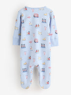 Blue Cath Kidston London Baby Sleepsuit