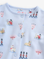 Blue Cath Kidston London Baby Sleepsuit