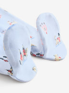 Blue Cath Kidston London Baby Sleepsuit