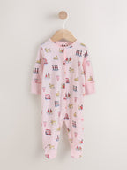 Pink Cath Kidston London Baby Sleepsuit