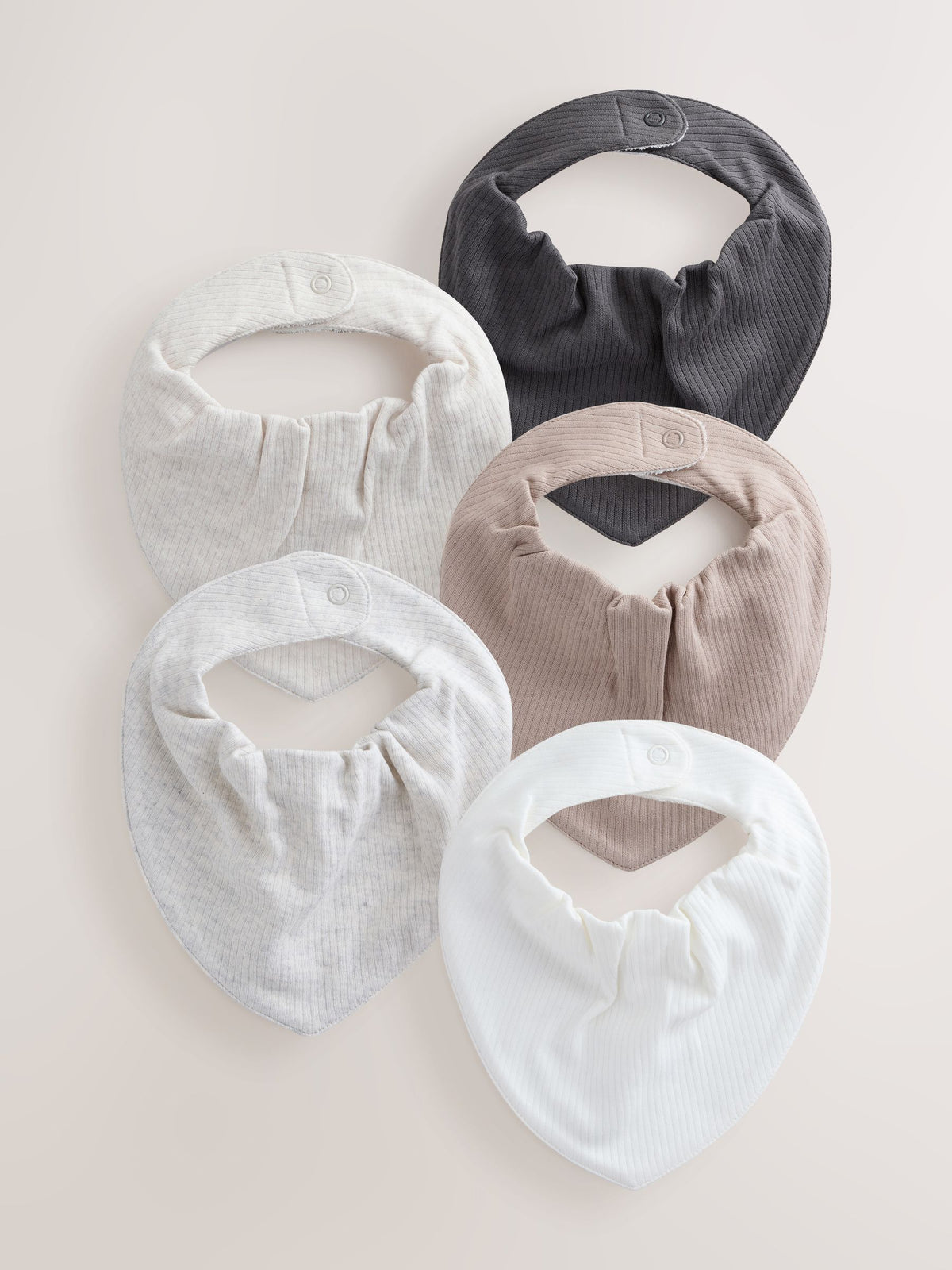 Neutral Baby Bibs 5 Pack