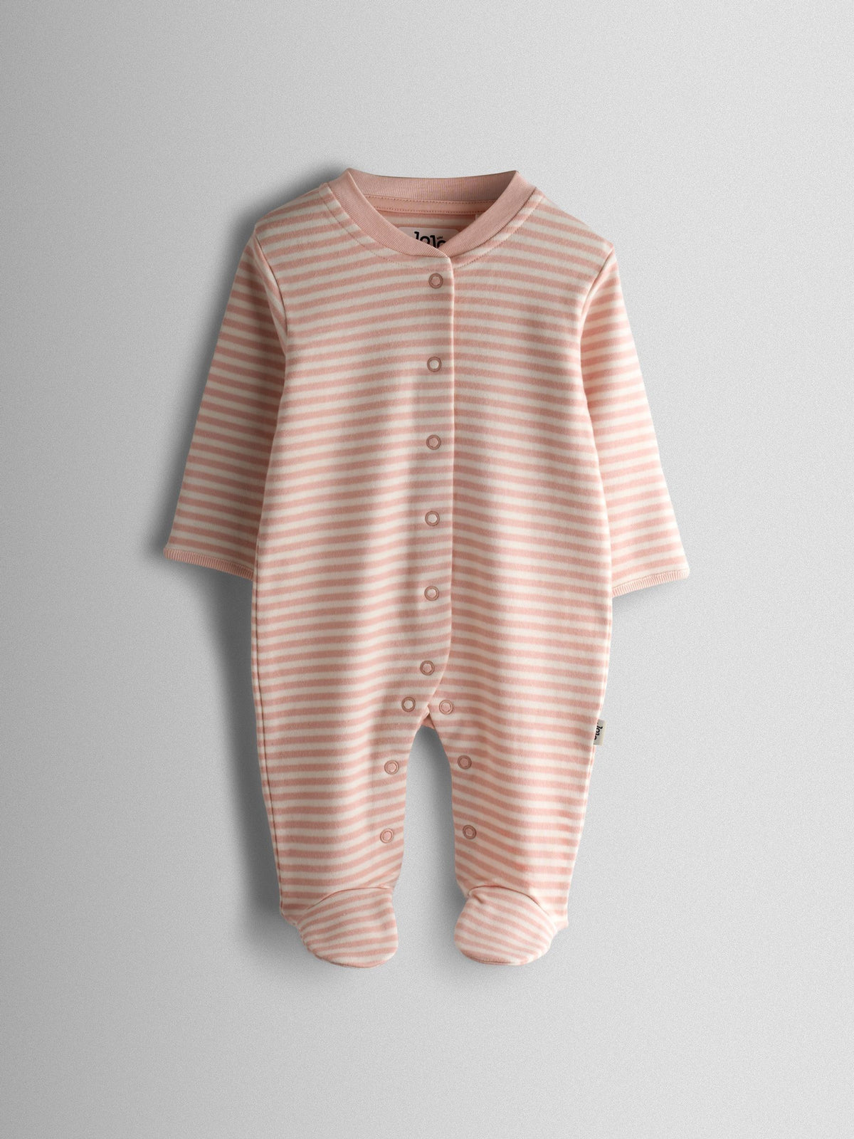 JoJo Maman Bébé Pink Bunny Cotton Footed 3 Pack Sleepsuit