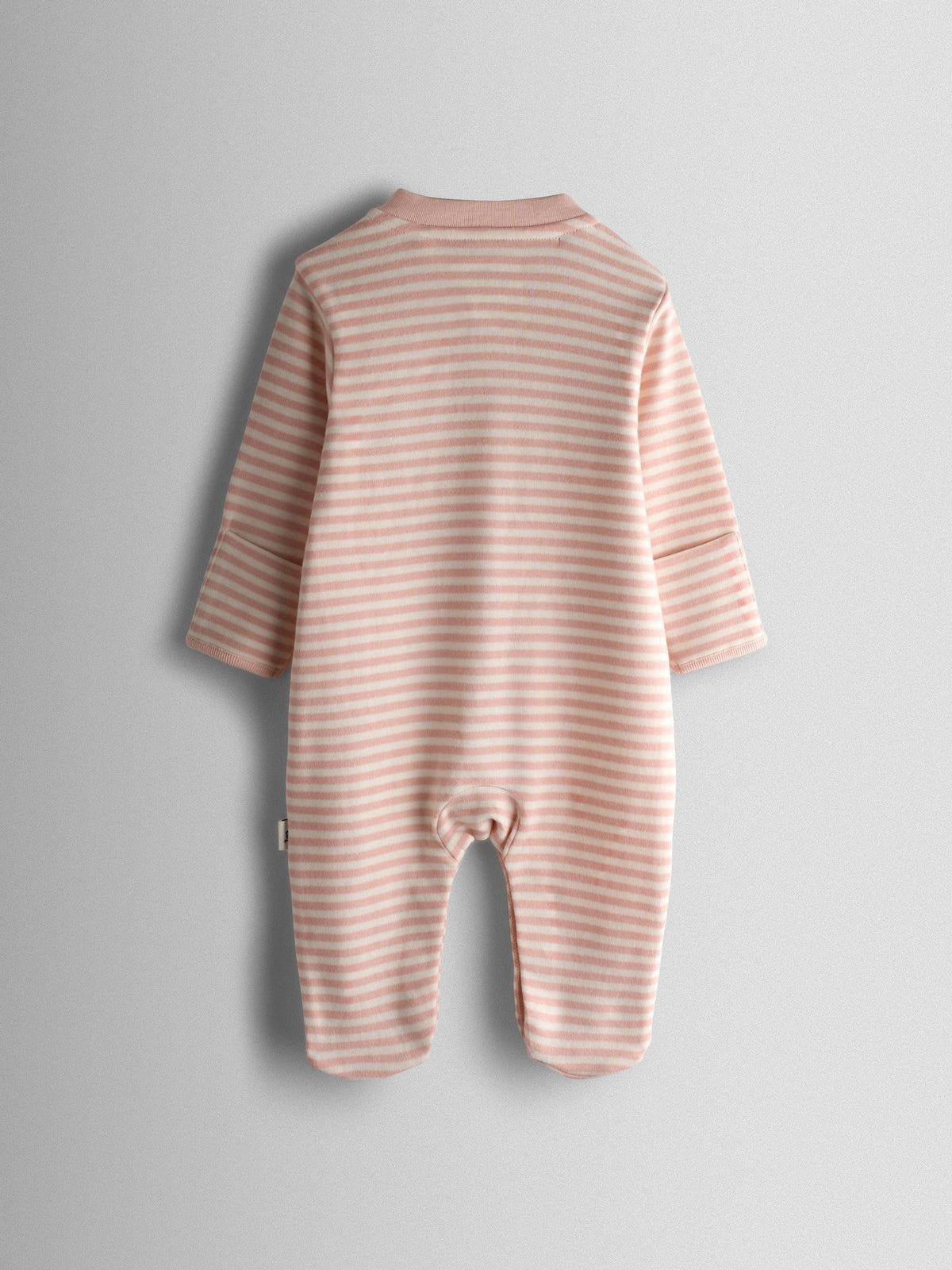 JoJo Maman Bébé Pink Bunny Cotton Footed 3 Pack Sleepsuit