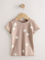 Neutral Short Sleeve T-Shirts 5 Pack (3mths-7yrs)