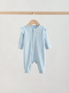 Multi Two Way Zip Baby Sleepsuit 3 Pack (0mths-3yrs)