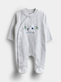 JoJo Maman Bébé Grey Snow Bear All In One
