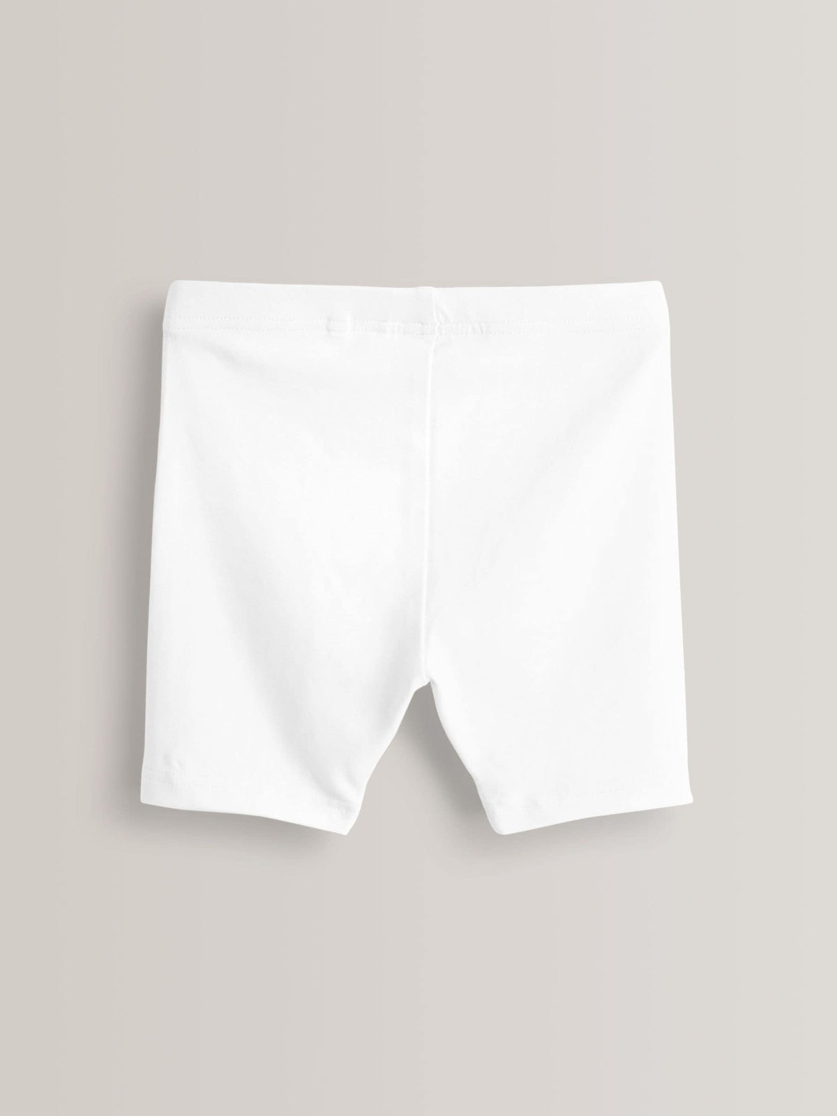 White Regular Length 5 Pack Cotton Rich Stretch Cycle Shorts (3-16yrs)