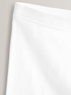 White Regular Length 5 Pack Cotton Rich Stretch Cycle Shorts (3-16yrs)