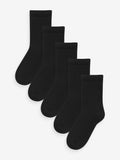 Black Warm Thermal Rich Socks 5 Pack