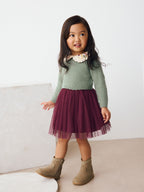 Green Knitted Jumper & Skirt Set (3mths-7yrs)