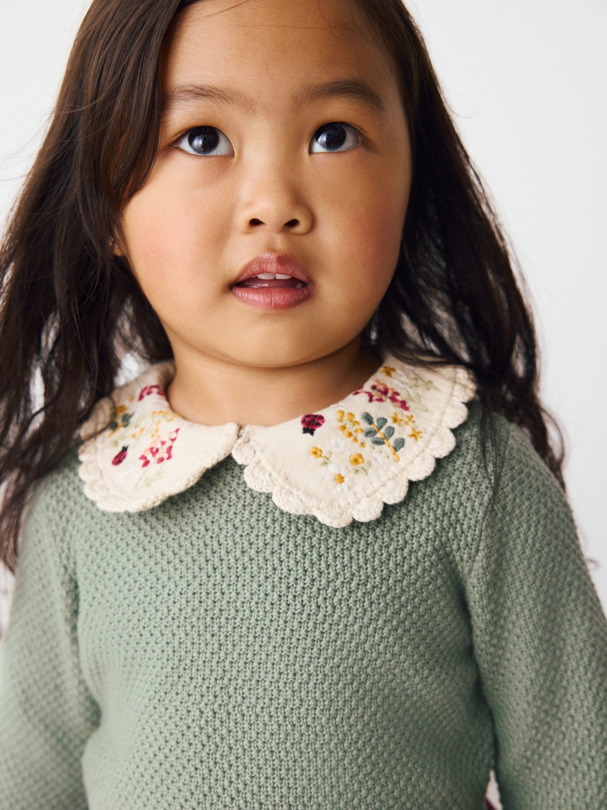 Green Knitted Jumper & Skirt Set (3mths-7yrs)