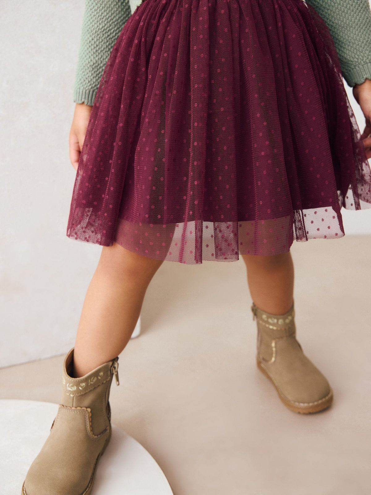 Green Knitted Jumper & Skirt Set (3mths-7yrs)