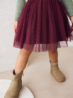 Green Knitted Jumper & Skirt Set (3mths-7yrs)