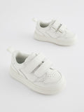 White Wide Fit (G) Touch Fastening Leather First Walker Baby Shoes