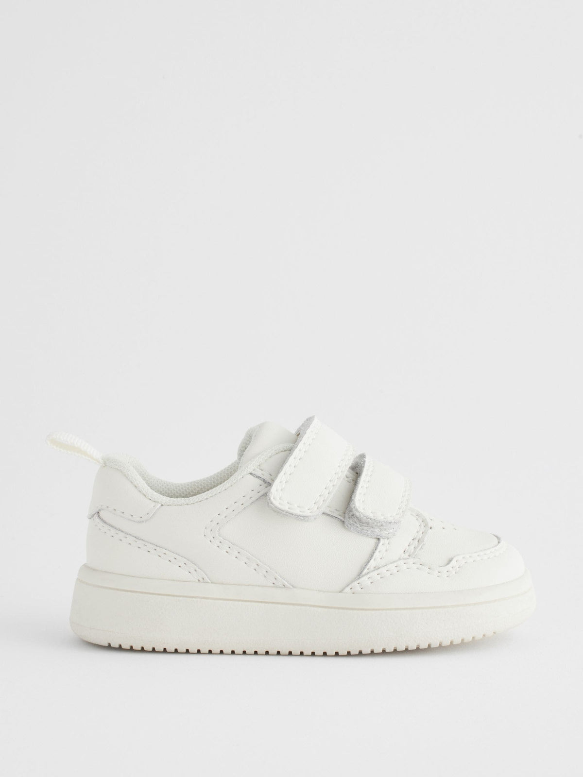 White Wide Fit (G) Touch Fastening Leather First Walker Baby Shoes