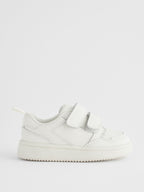 White Wide Fit (G) Touch Fastening Leather First Walker Baby Shoes
