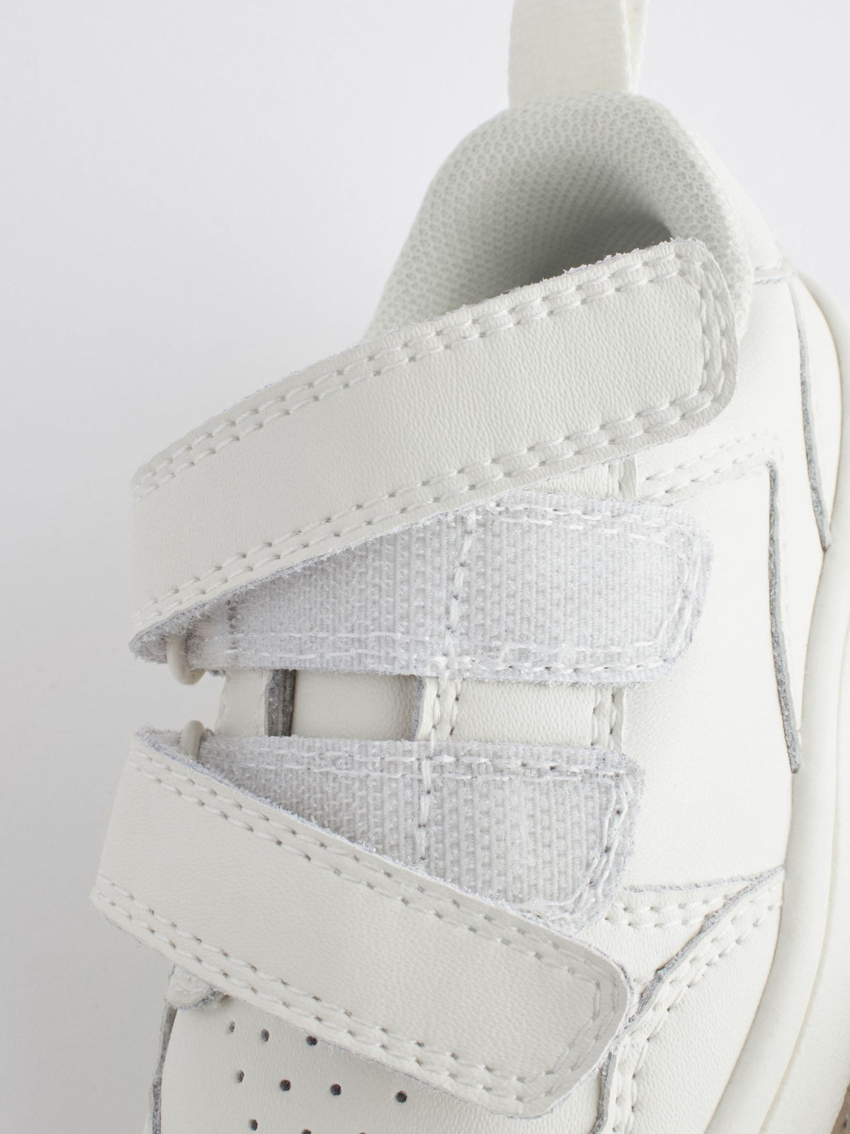 White Wide Fit (G) Touch Fastening Leather First Walker Baby Shoes