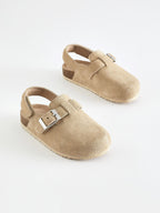 Sand Leather Clogs
