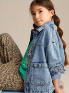 Mid Blue Denim Shacket (3-16yrs)