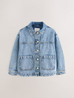 Mid Blue Denim Shacket (3-16yrs)