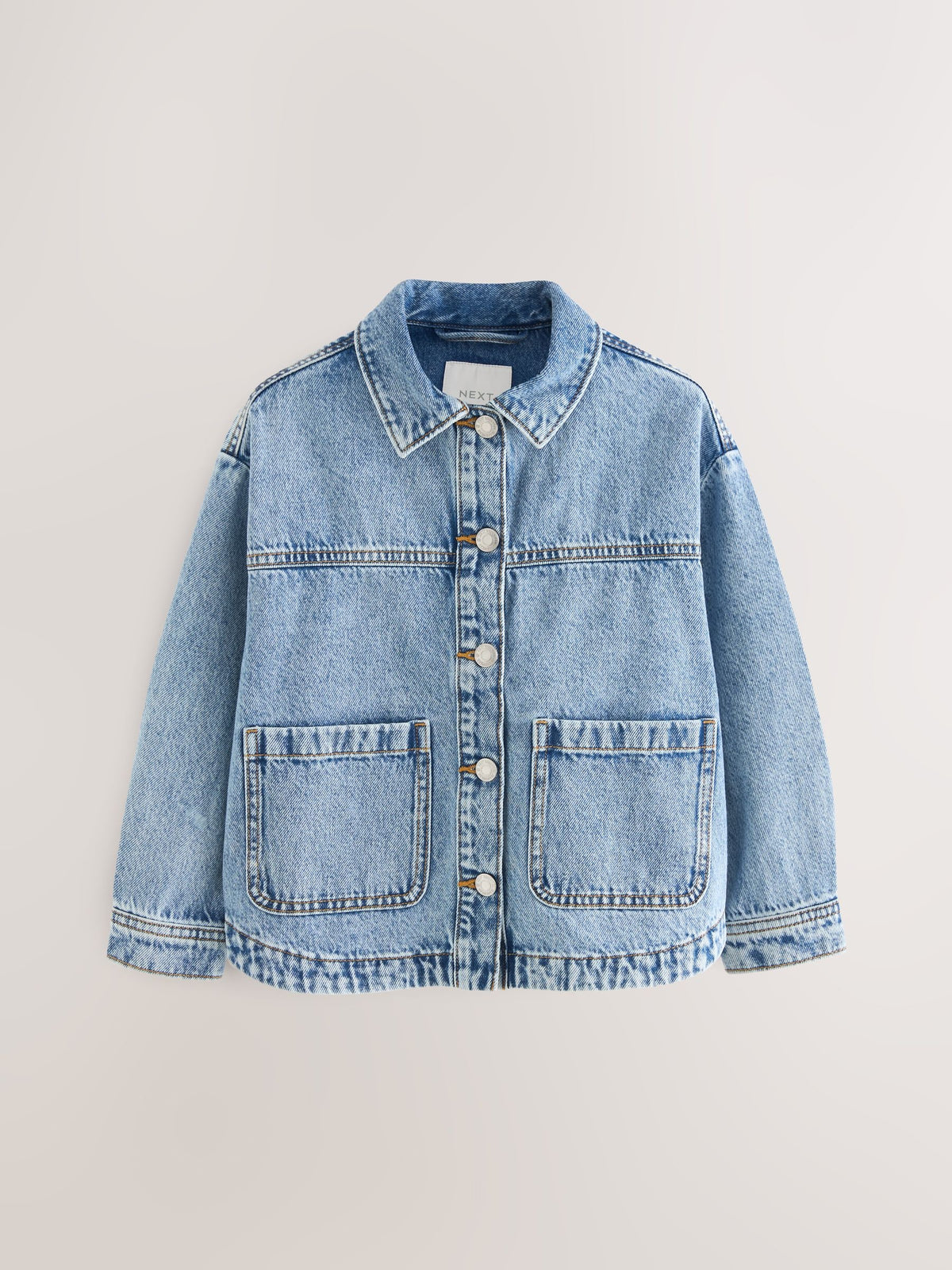 Mid Blue Denim Shacket (3-16yrs)