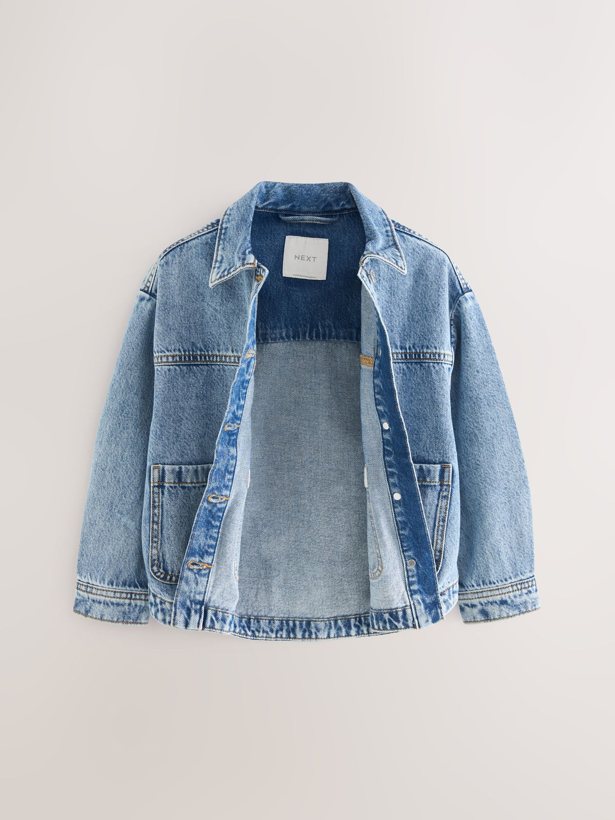 Mid Blue Denim Shacket (3-16yrs)