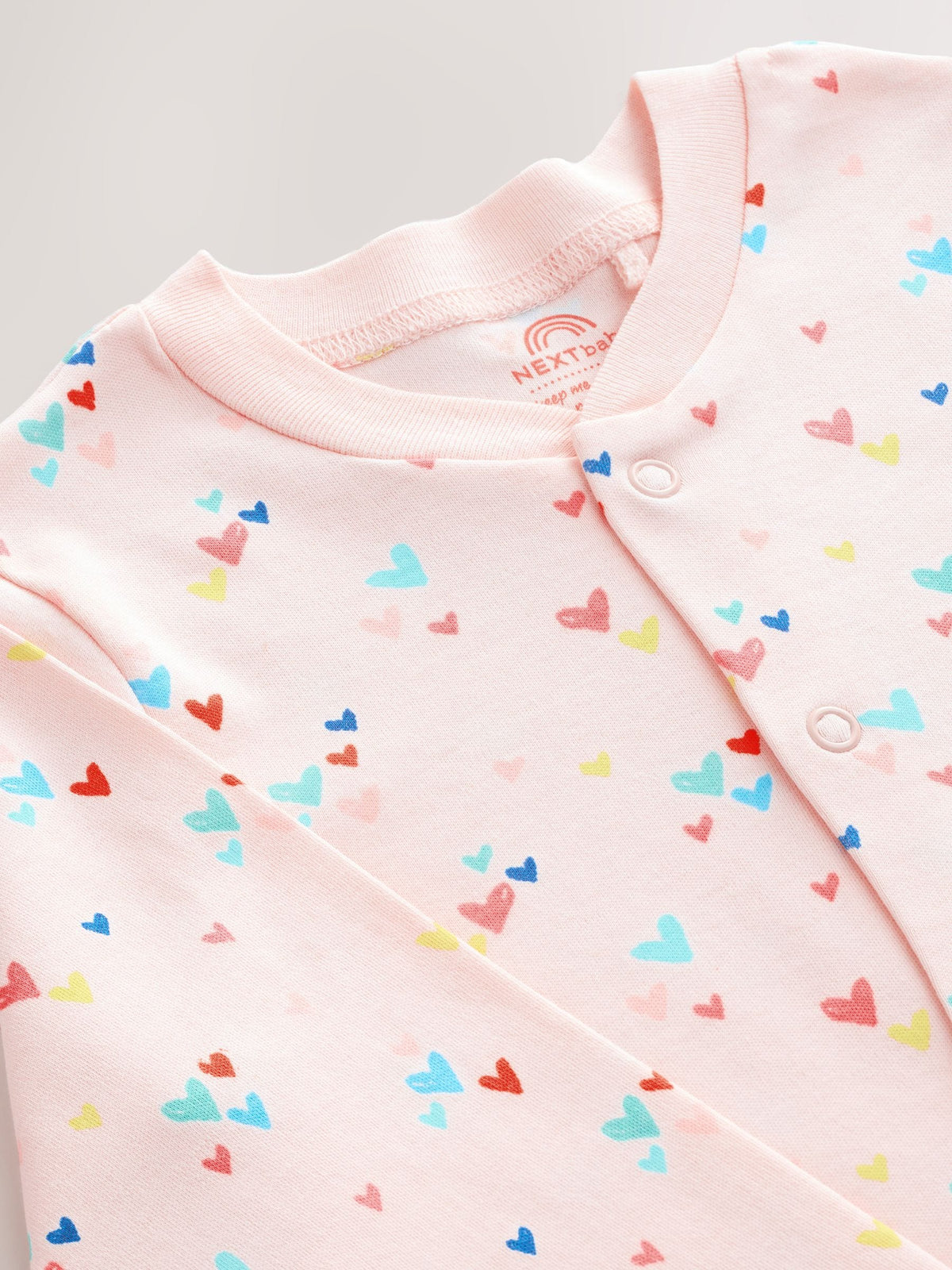 Pink 3 Pack Hip Dysplasia Baby Sleepsuits (0-3yrs)