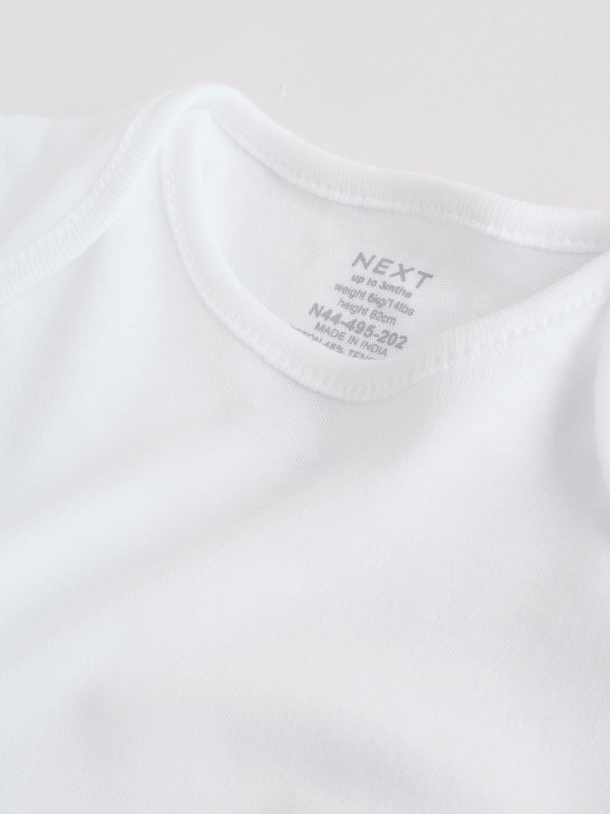 White Kind to Skin Baby Sleepsuits 3 Pack (0-2yrs)