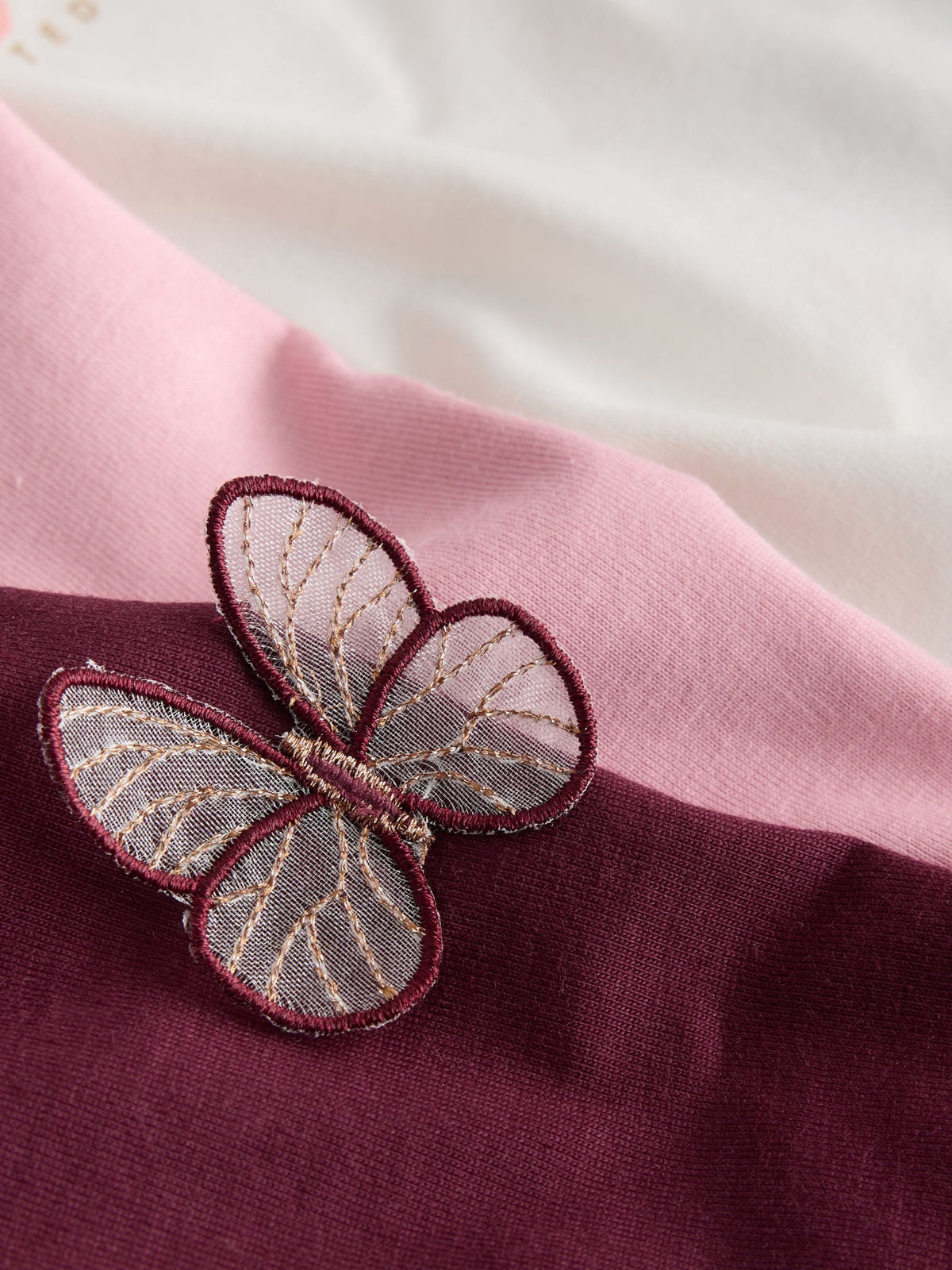 Baker by Ted Baker Berry Pink 3 Pack 3D Butterfly T-Shirts