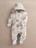 Mamas & Papas Pink Ditsy Print Pramsuit