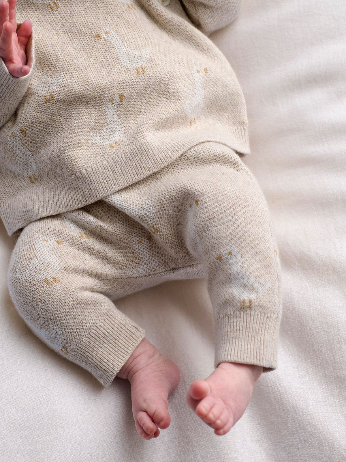 Mamas & Papas Brown Duck Knitted Top & Leggings Set