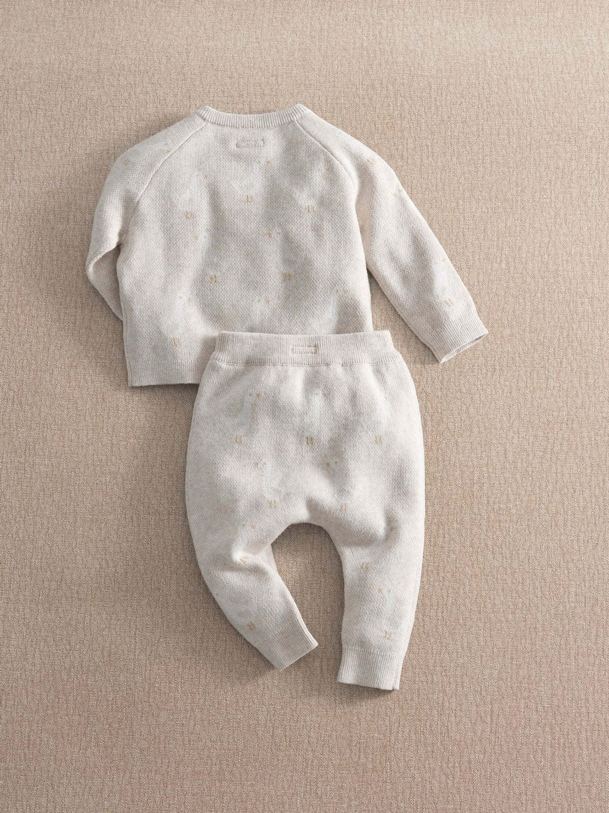Mamas & Papas Brown Duck Knitted Top & Leggings Set
