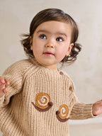 Mamas & Papas Brown Snail Knitted Jumper & Trousers Set